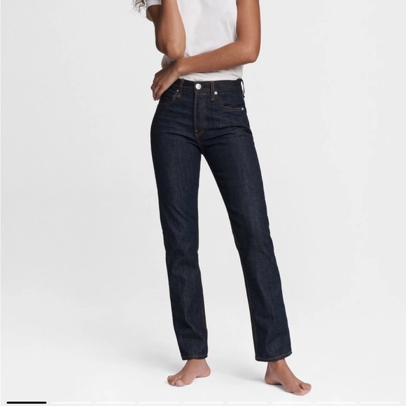 Rag and Bone Maya High Rise Bootcut Jean Japanese Rinse Dark Wash Sz 31 NEW - Picture 10 of 14